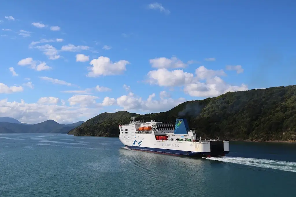 The InterIslander ferry between the North and South Island in New Zealand.