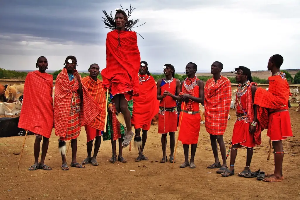 A Massai tribe in Africa