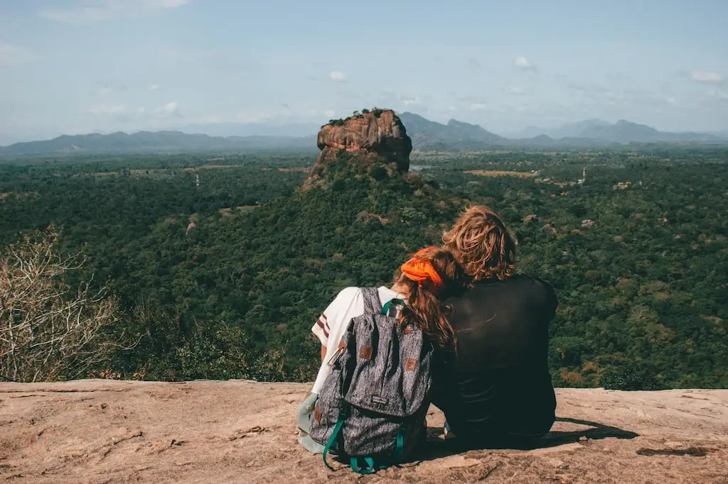 A couple of solo travellers in Sri Lanka.