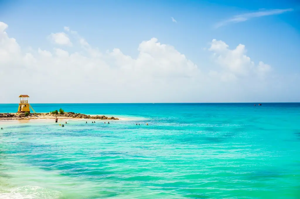 Tropical beach in Barbados.