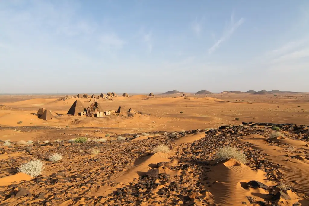 Meroe Pyramids in Sudan. 
