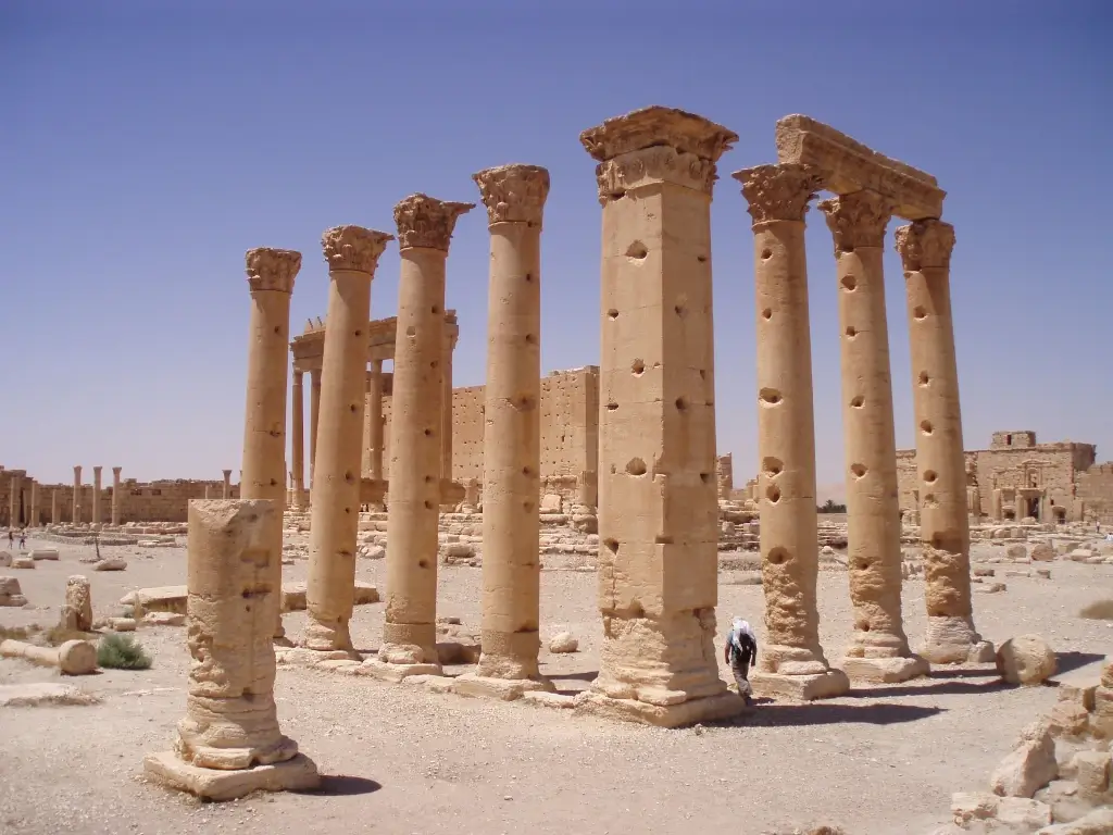Neolithic ruins in Palmyra, Syria. 